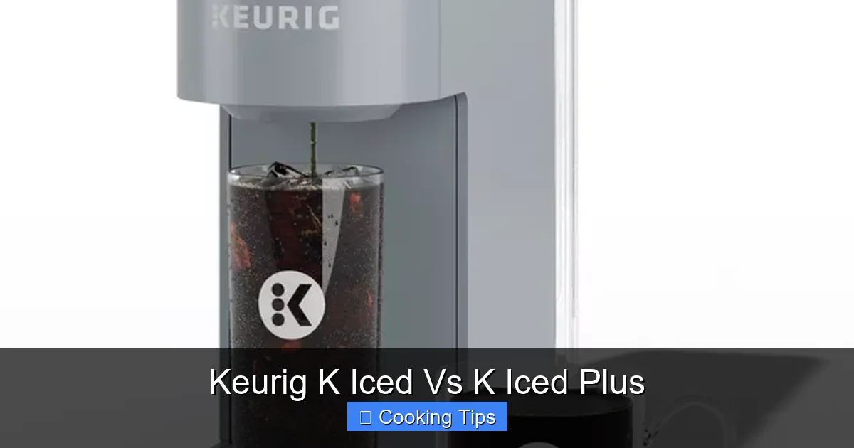 Keurig K Iced Vs K Iced Plus