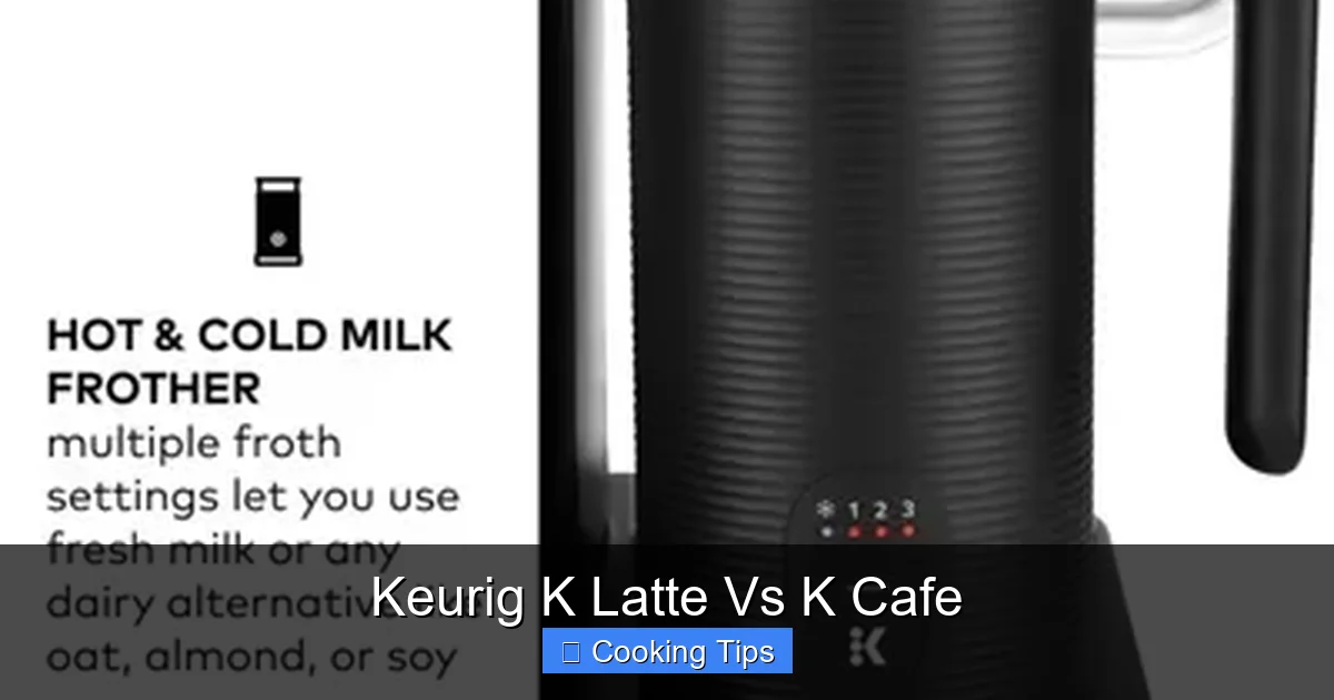Keurig K Latte Vs K Cafe
