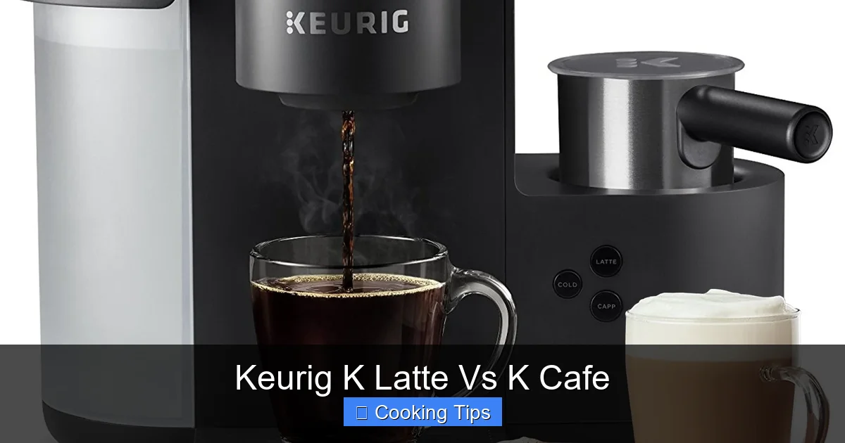 Keurig K Latte Vs K Cafe