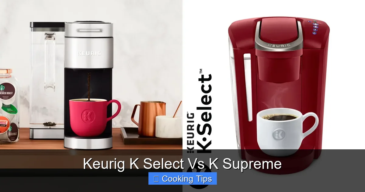 Keurig K Select Vs K Supreme