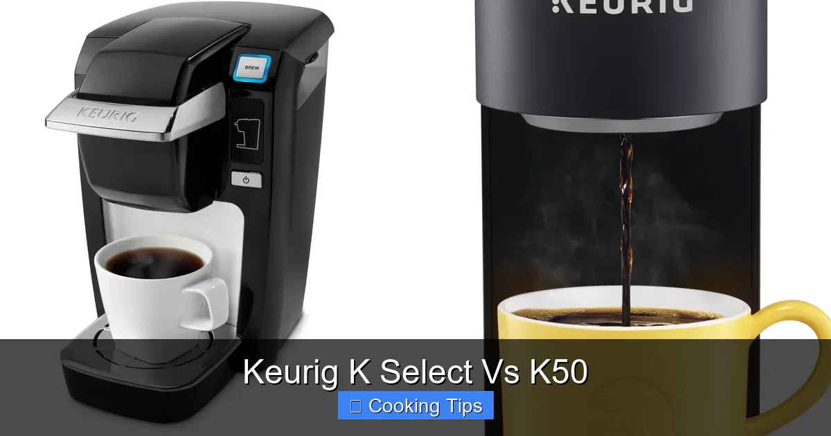 Keurig K Select Vs K50