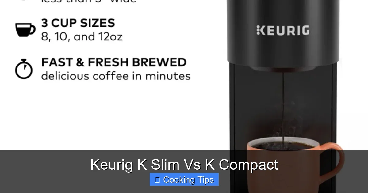 Keurig K Slim Vs K Compact