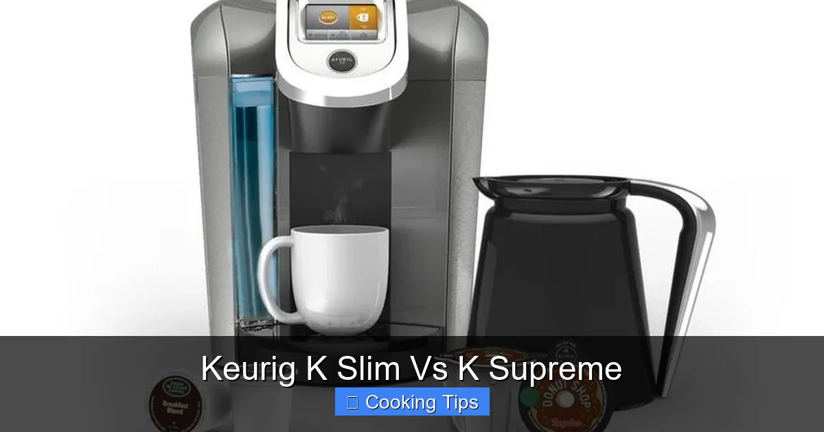 Keurig K Slim Vs K Supreme