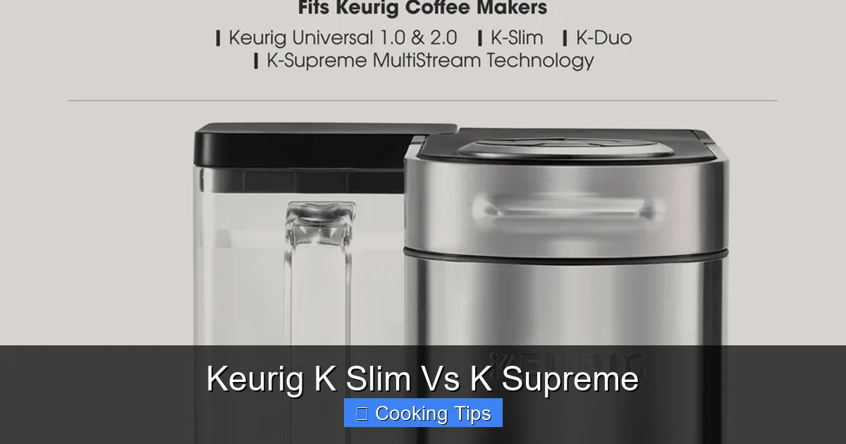 Keurig K Slim Vs K Supreme
