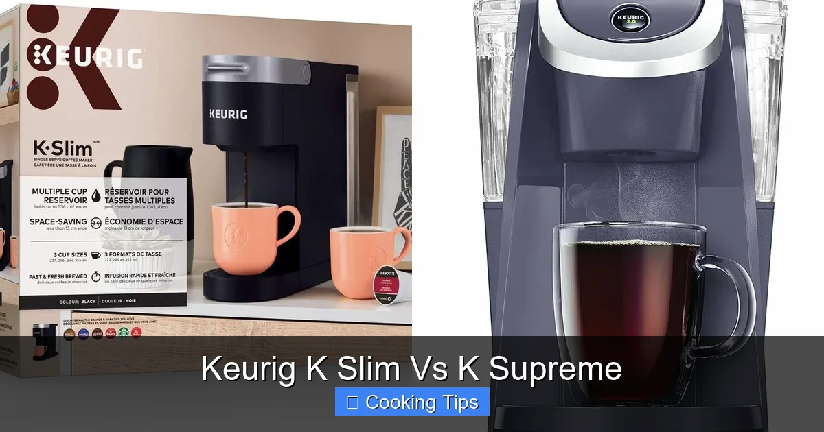 Keurig K Slim Vs K Supreme