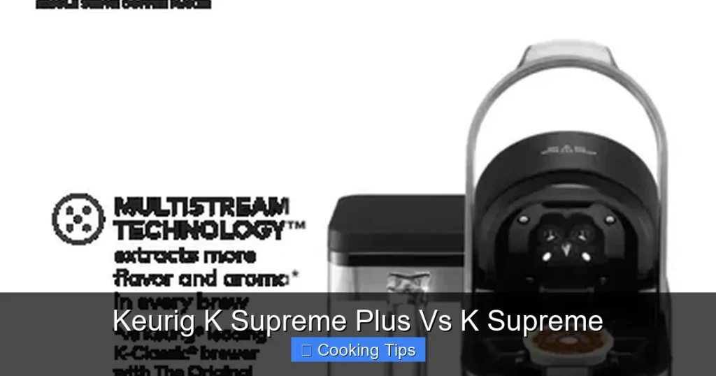 Keurig K Supreme Plus Vs K Supreme