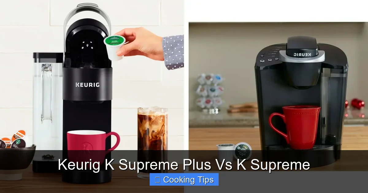 Keurig K Supreme Plus Vs K Supreme