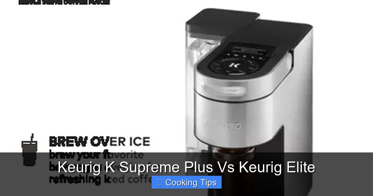 Keurig K Supreme Plus Vs Keurig Elite