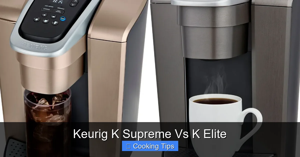 Keurig K Supreme Vs K Elite
