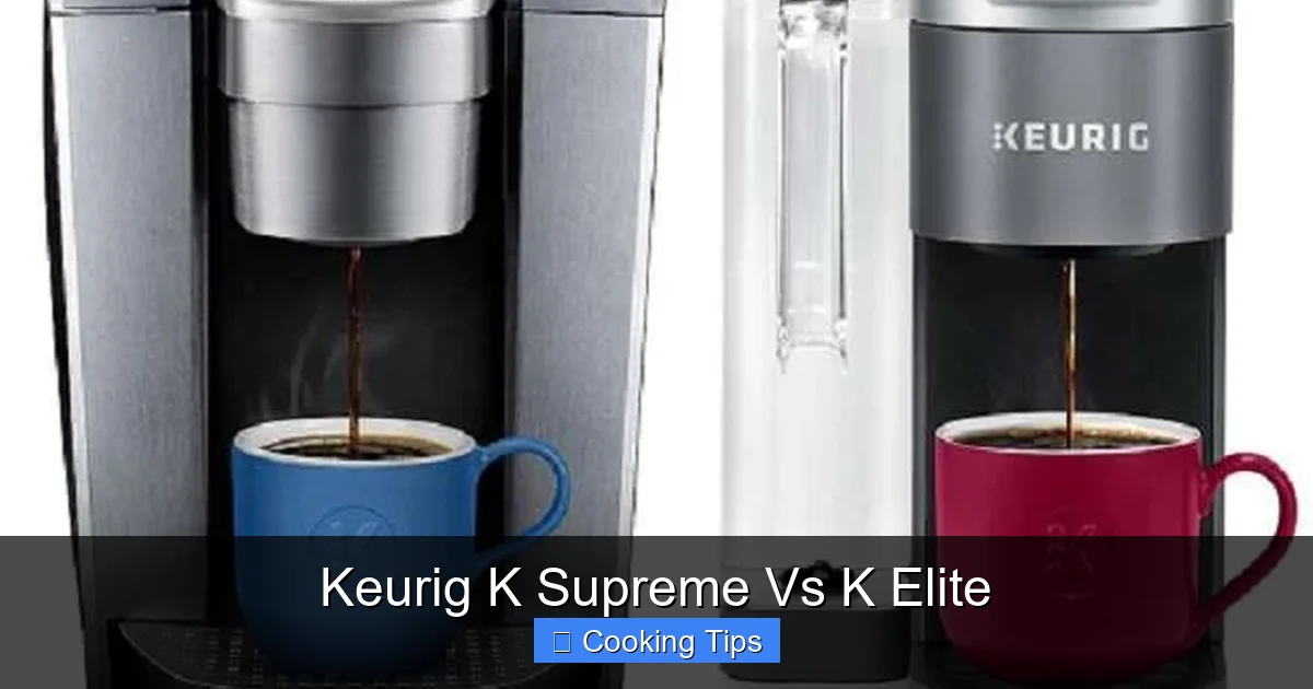Keurig K Supreme Vs K Elite