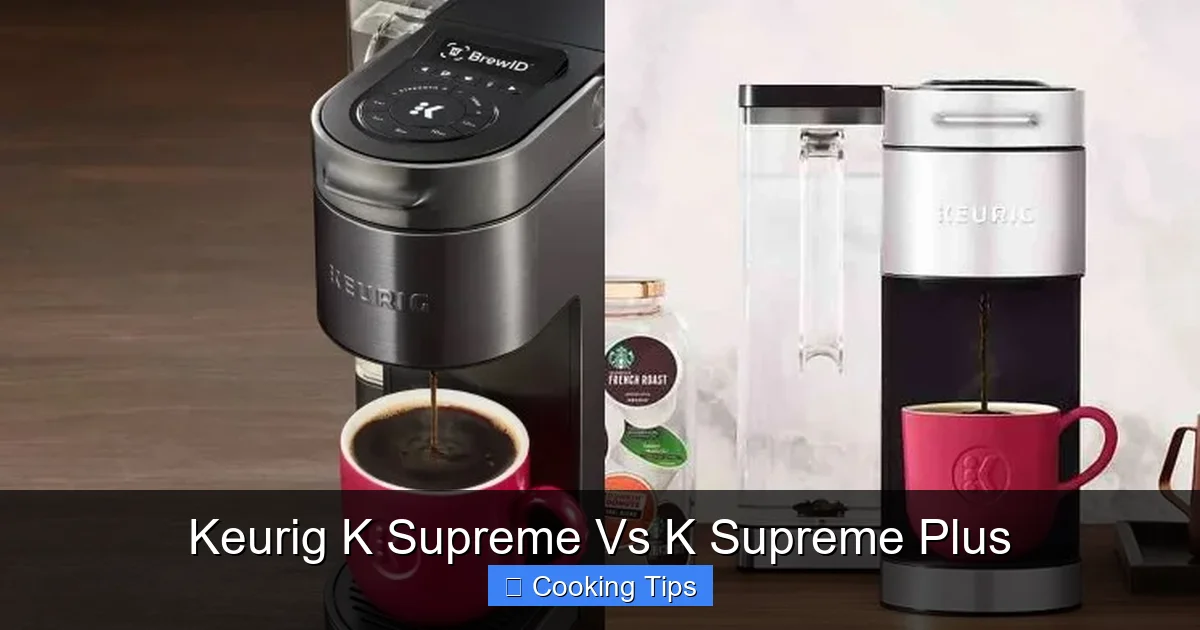 Keurig K Supreme Vs K Supreme Plus