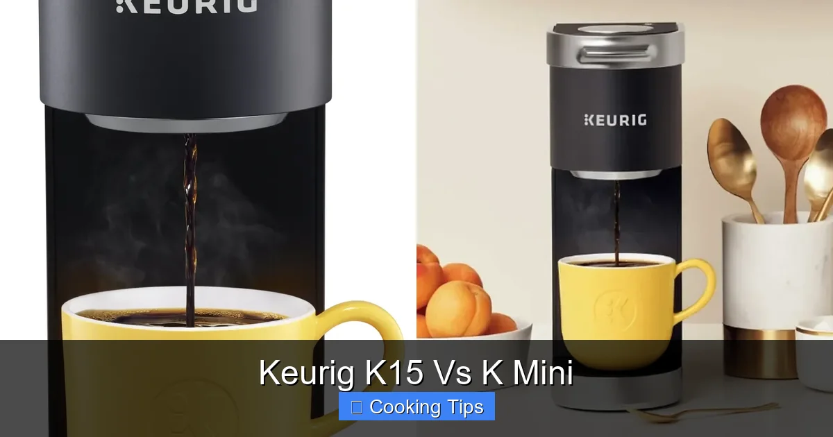Keurig K15 Vs K Mini