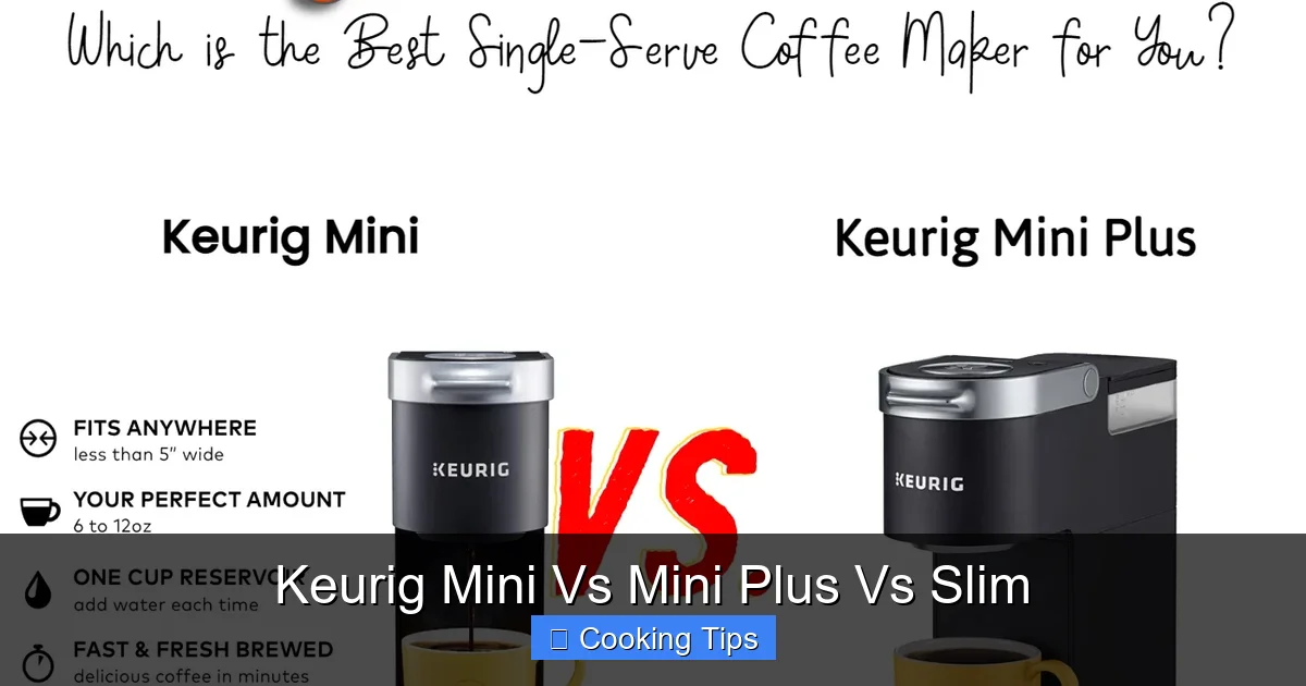Keurig Mini Vs Mini Plus Vs Slim