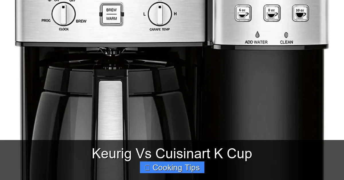 Keurig Vs Cuisinart K Cup