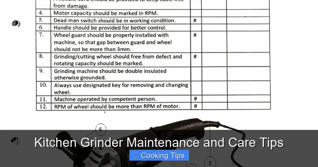 Kitchen Grinder Maintenance and Care Tips