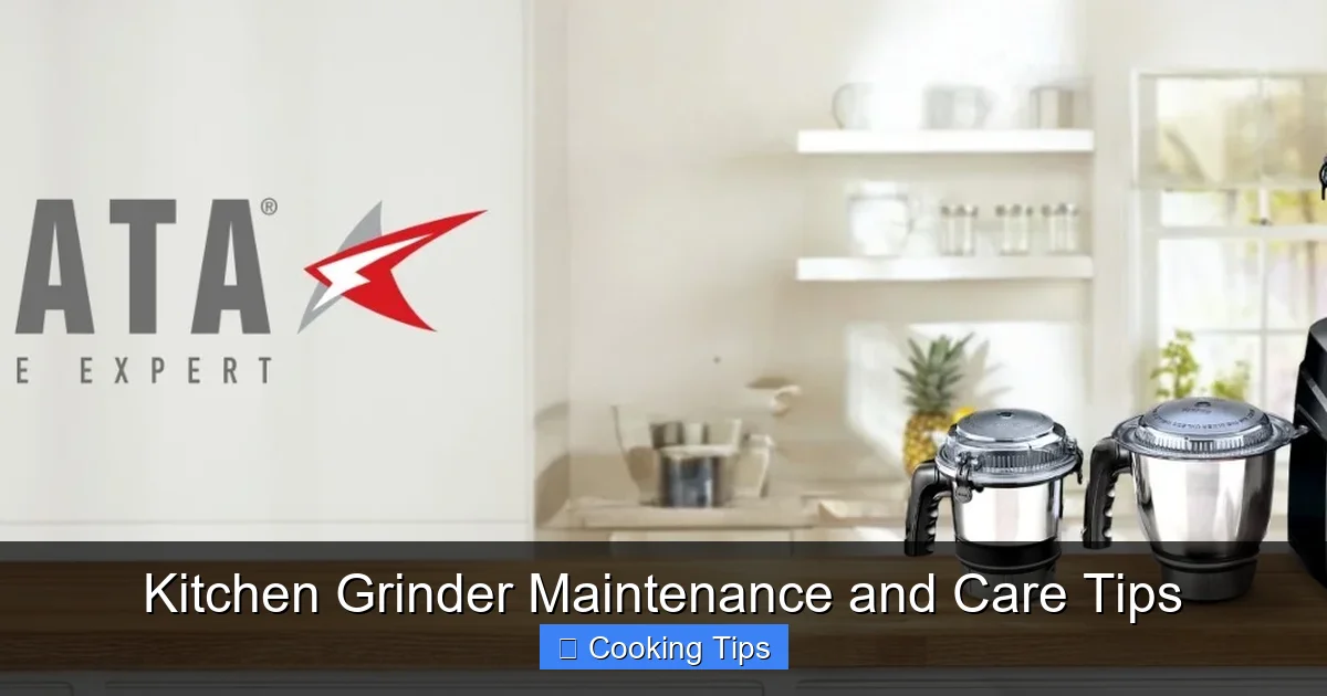 Kitchen Grinder Maintenance and Care Tips
