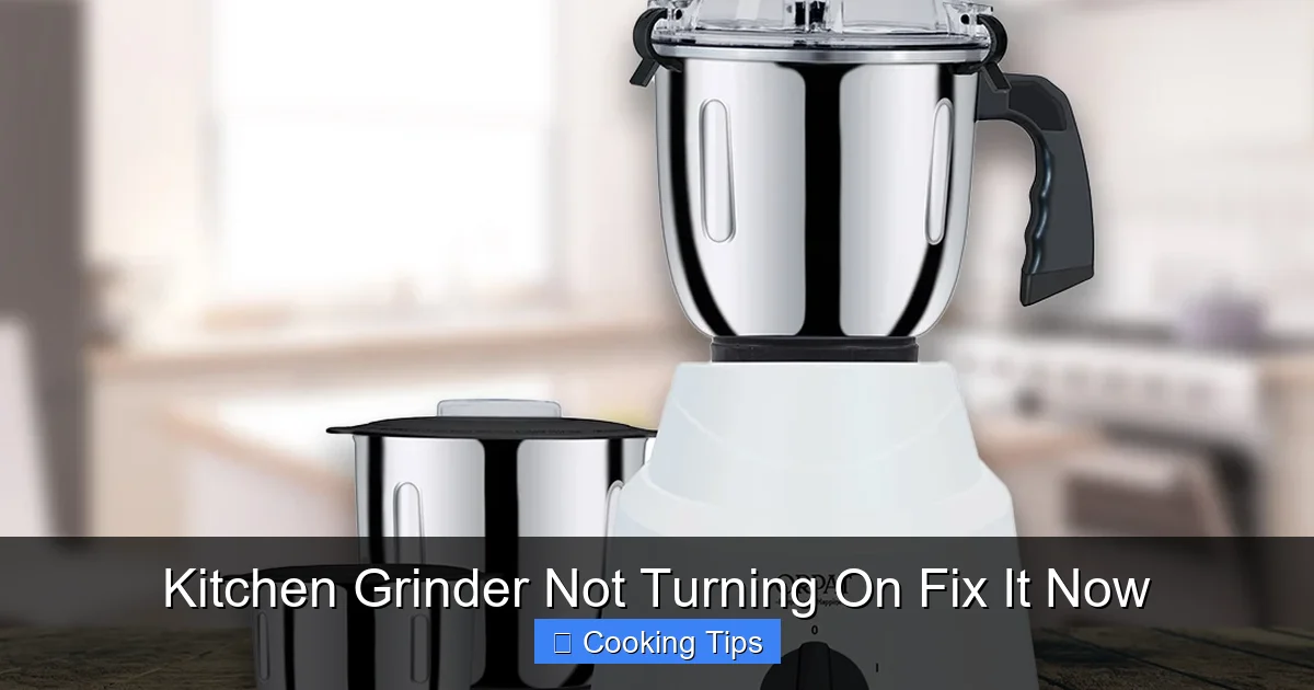 Kitchen Grinder Not Turning On Fix It Now