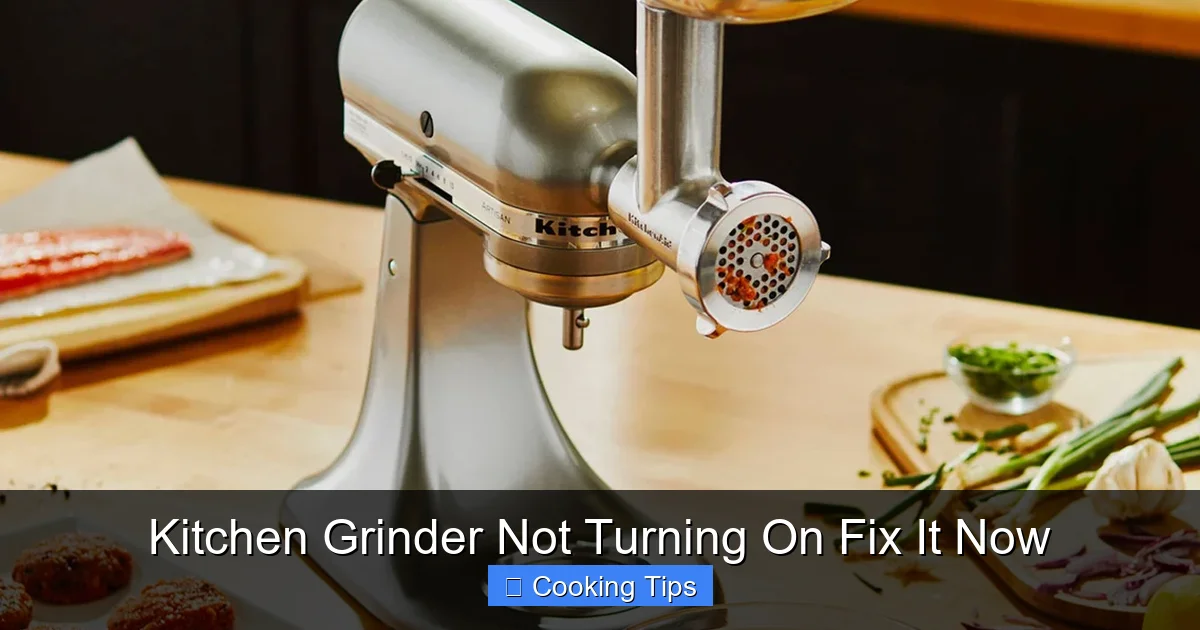 Kitchen Grinder Not Turning On Fix It Now