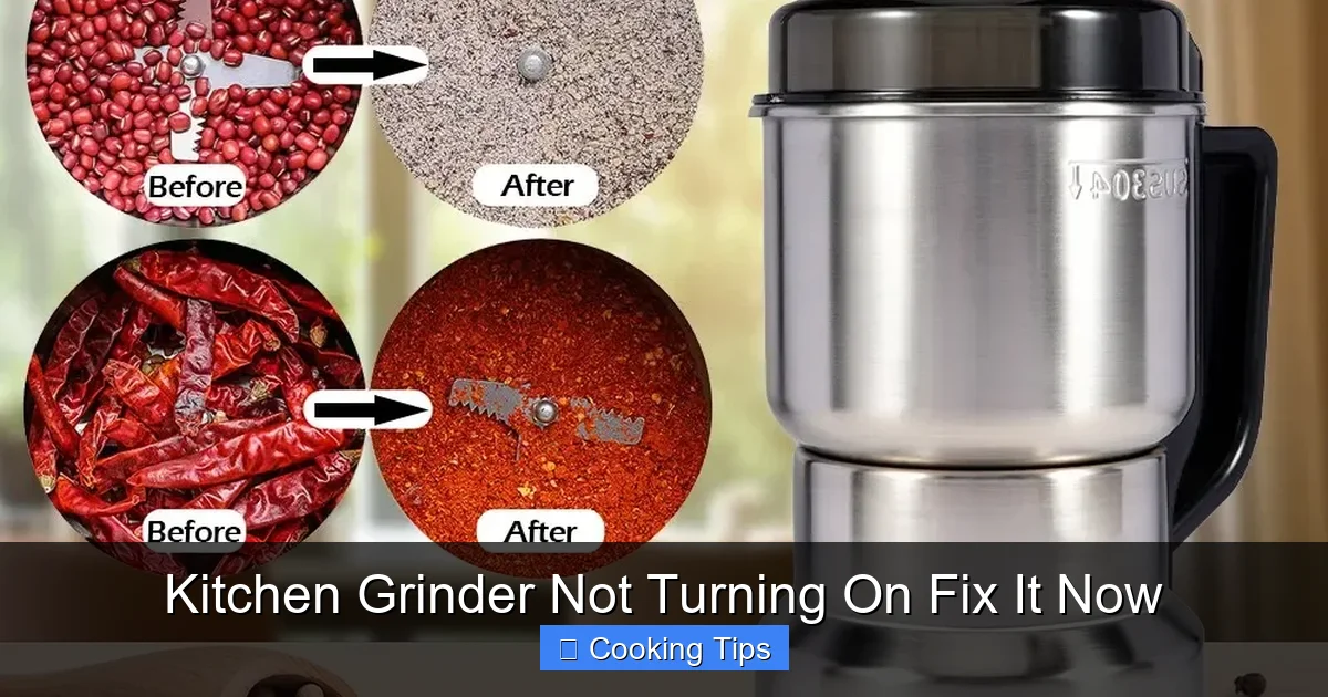 Kitchen Grinder Not Turning On Fix It Now