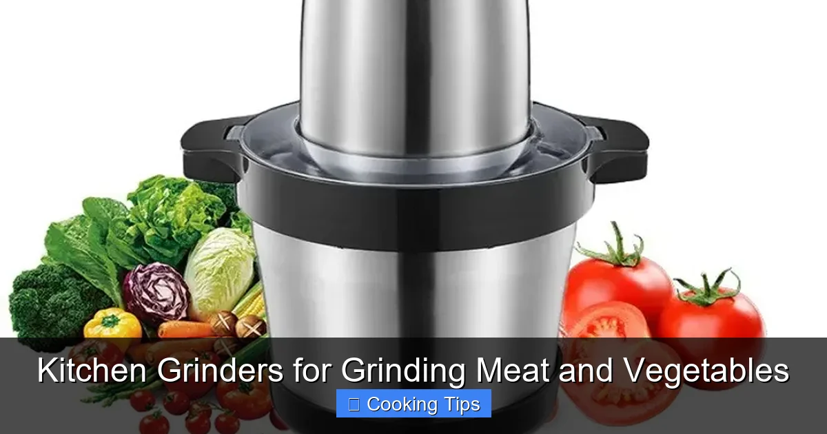 Kitchen Grinders for Grinding Meat and Vegetables