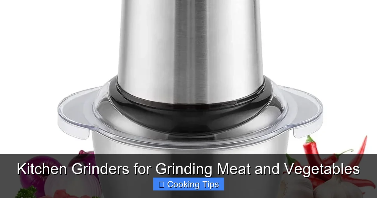 Kitchen Grinders for Grinding Meat and Vegetables