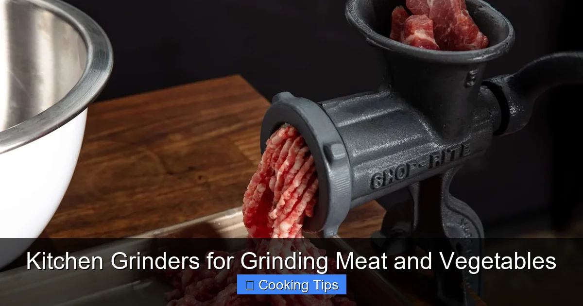 Kitchen Grinders for Grinding Meat and Vegetables