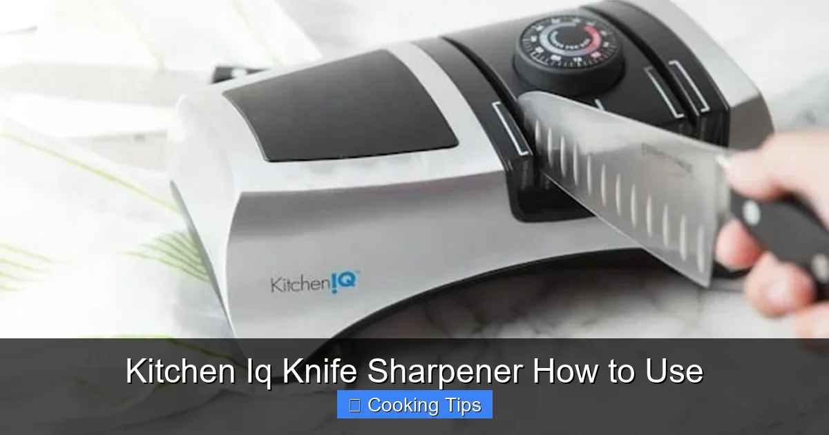 Kitchen Iq Knife Sharpener How to Use