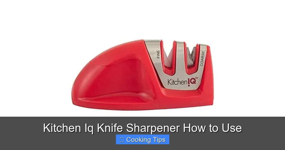 Kitchen Iq Knife Sharpener How to Use