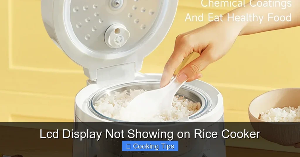 Lcd Display Not Showing on Rice Cooker