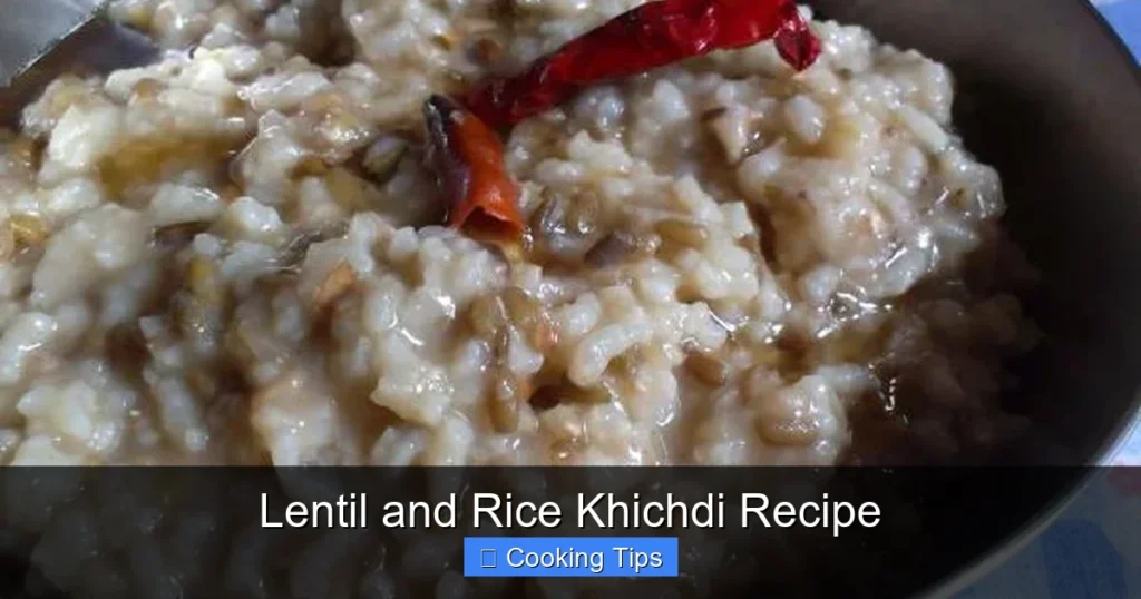 Lentil and Rice Khichdi Recipe