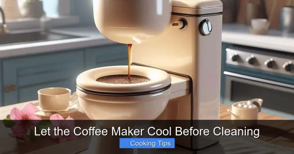 Let the Coffee Maker Cool Before Cleaning