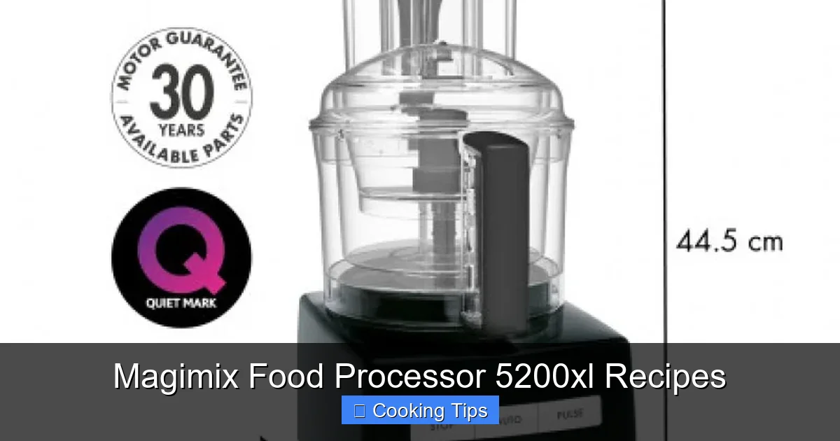 Magimix Food Processor 5200xl Recipes
