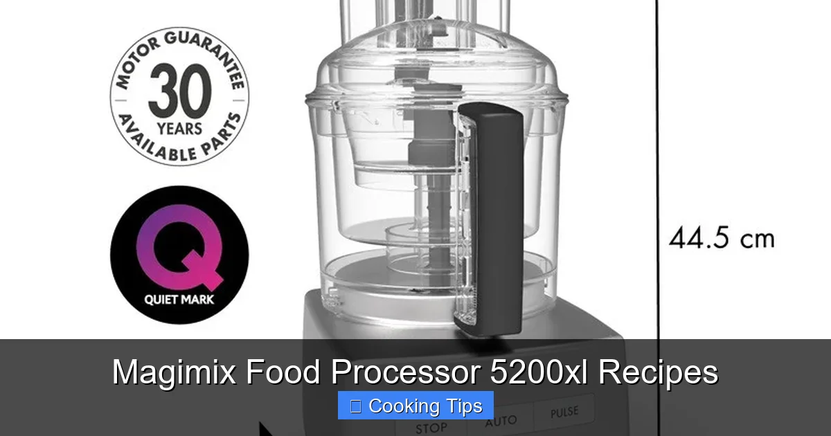 Magimix Food Processor 5200xl Recipes