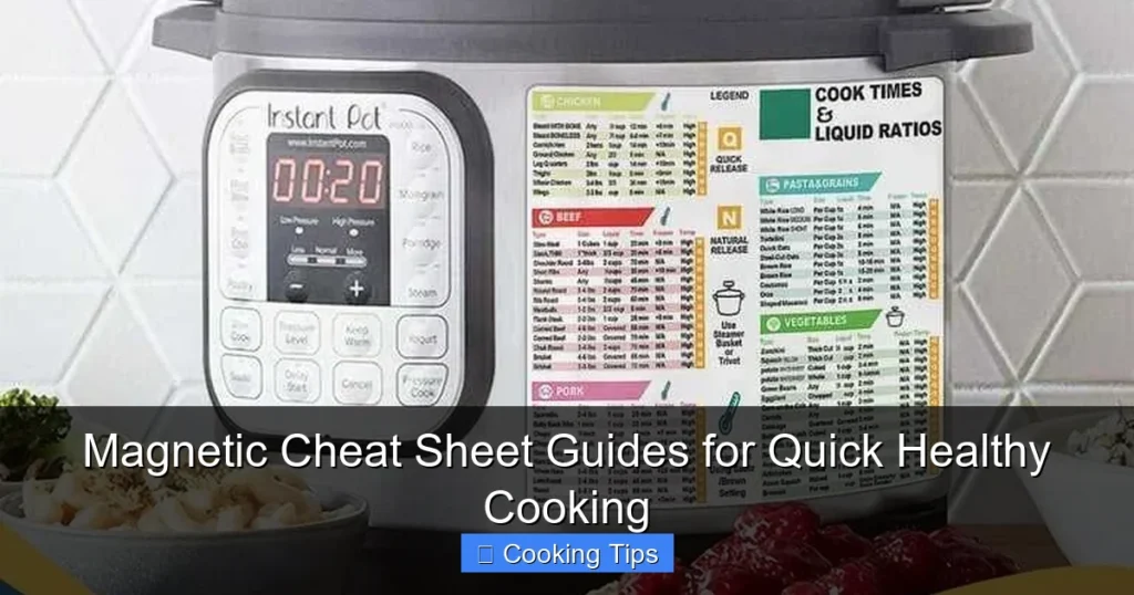 Magnetic Cheat Sheet Guides for Quick Healthy Cooking Magnetic Cheat Sheet Guides for Quick Healthy Cooking