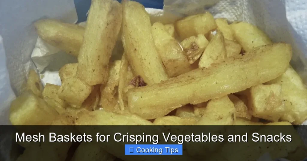 Mesh Baskets for Crisping Vegetables and Snacks
