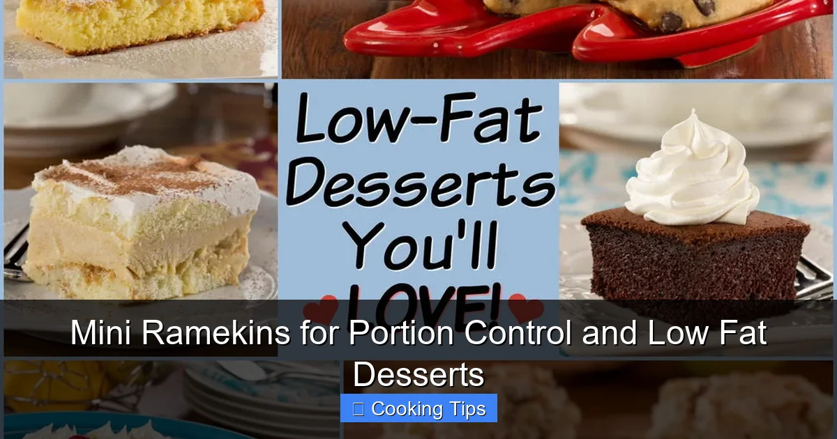 Mini Ramekins for Portion Control and Low Fat Desserts