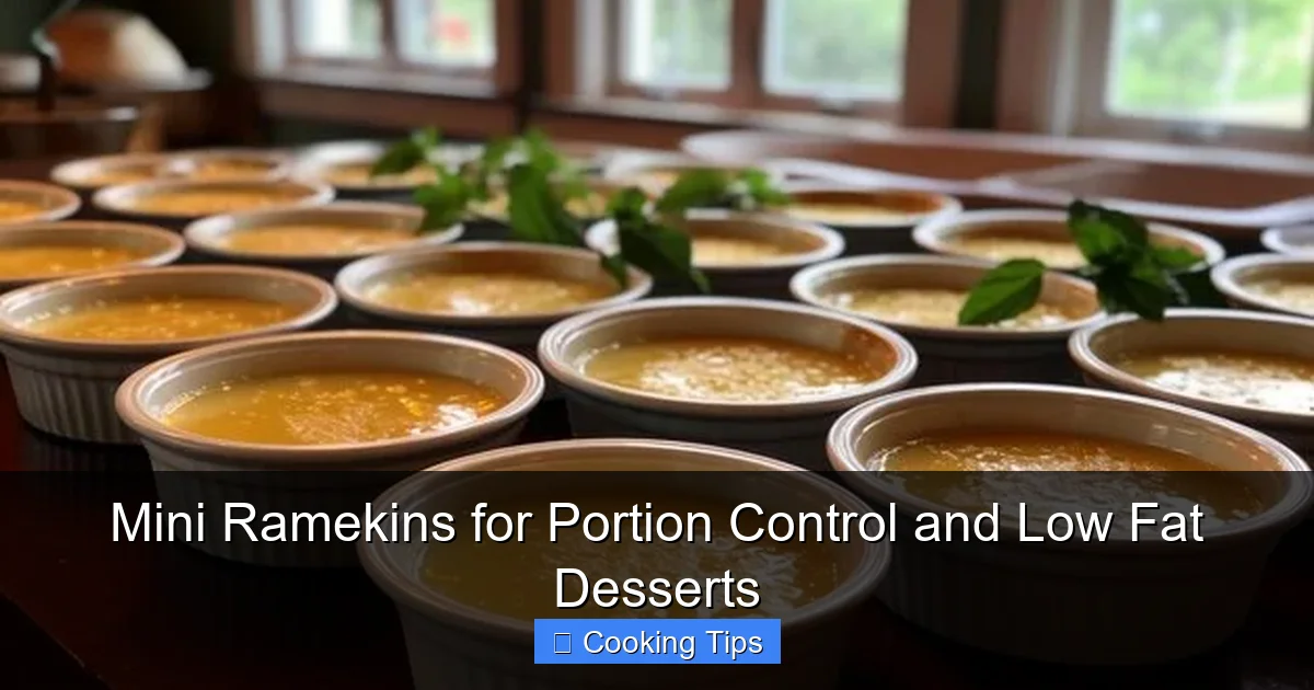 Mini Ramekins for Portion Control and Low Fat Desserts