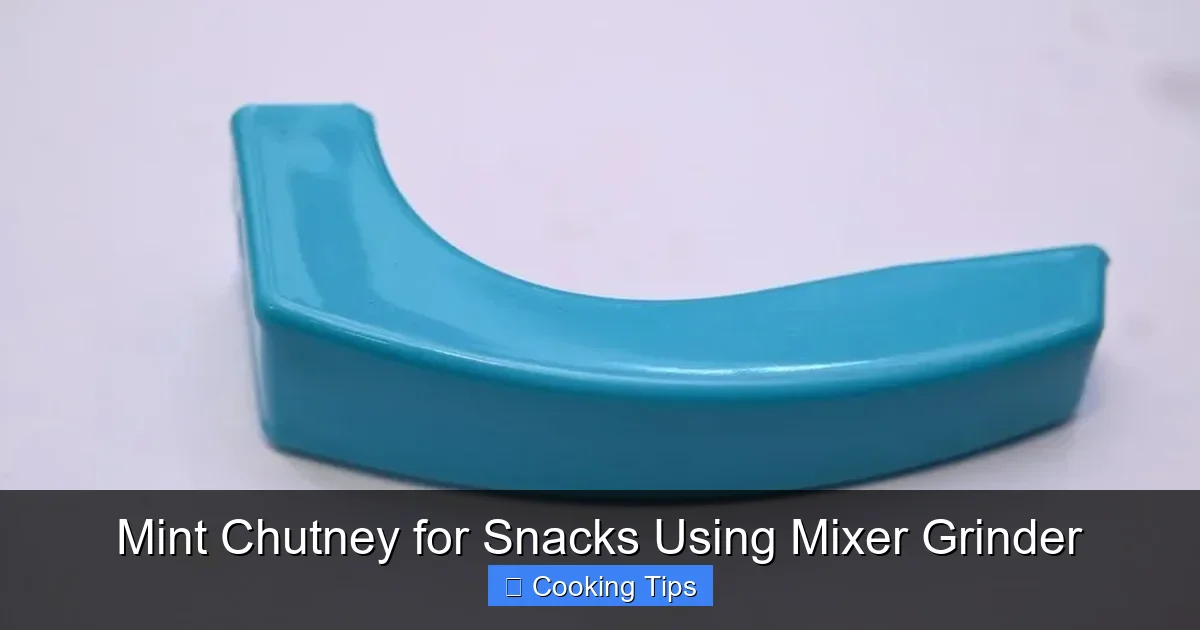 Mint Chutney for Snacks Using Mixer Grinder