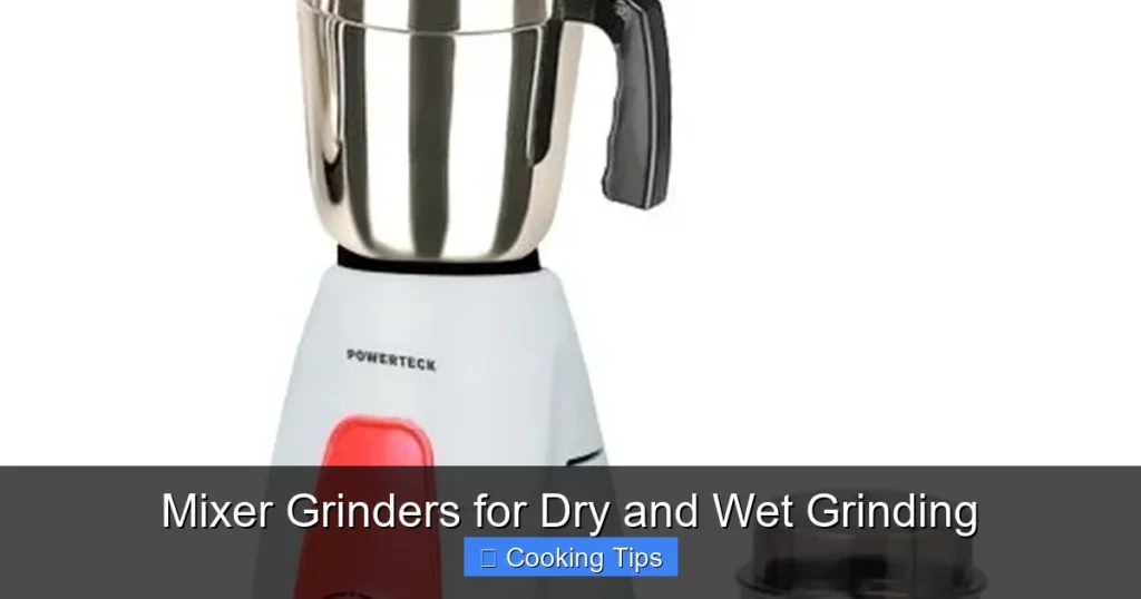 Mixer Grinders for Dry and Wet Grinding
