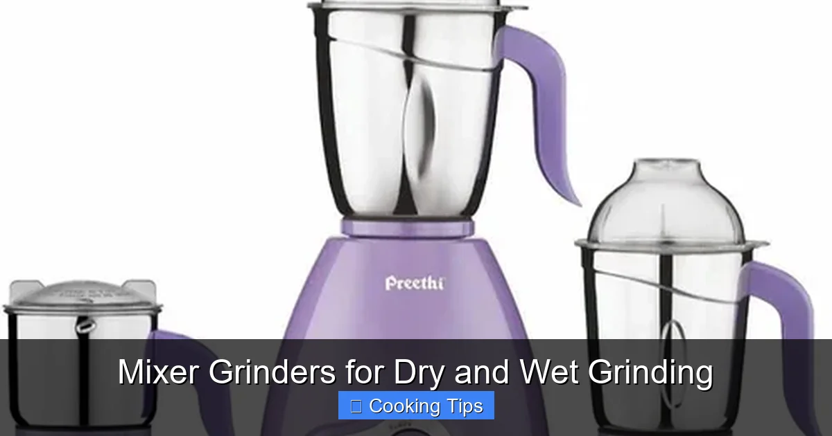 Mixer Grinders for Dry and Wet Grinding