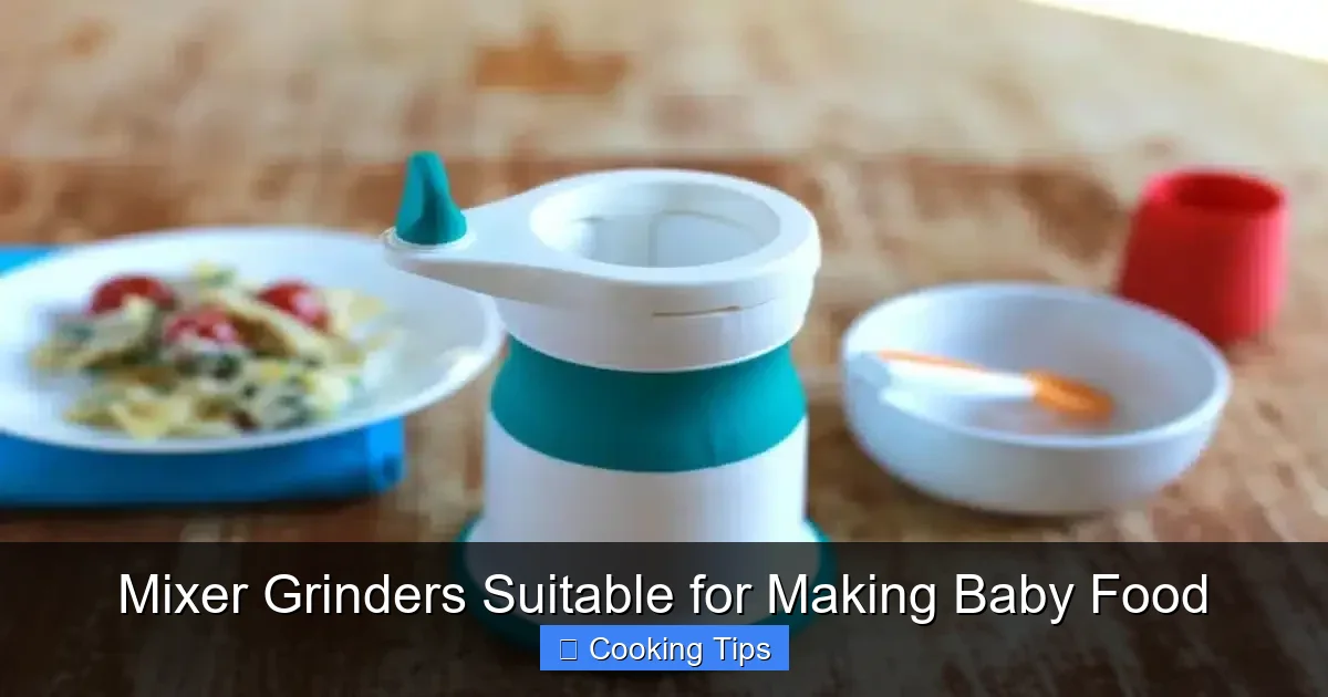Mixer Grinders Suitable for Making Baby Food