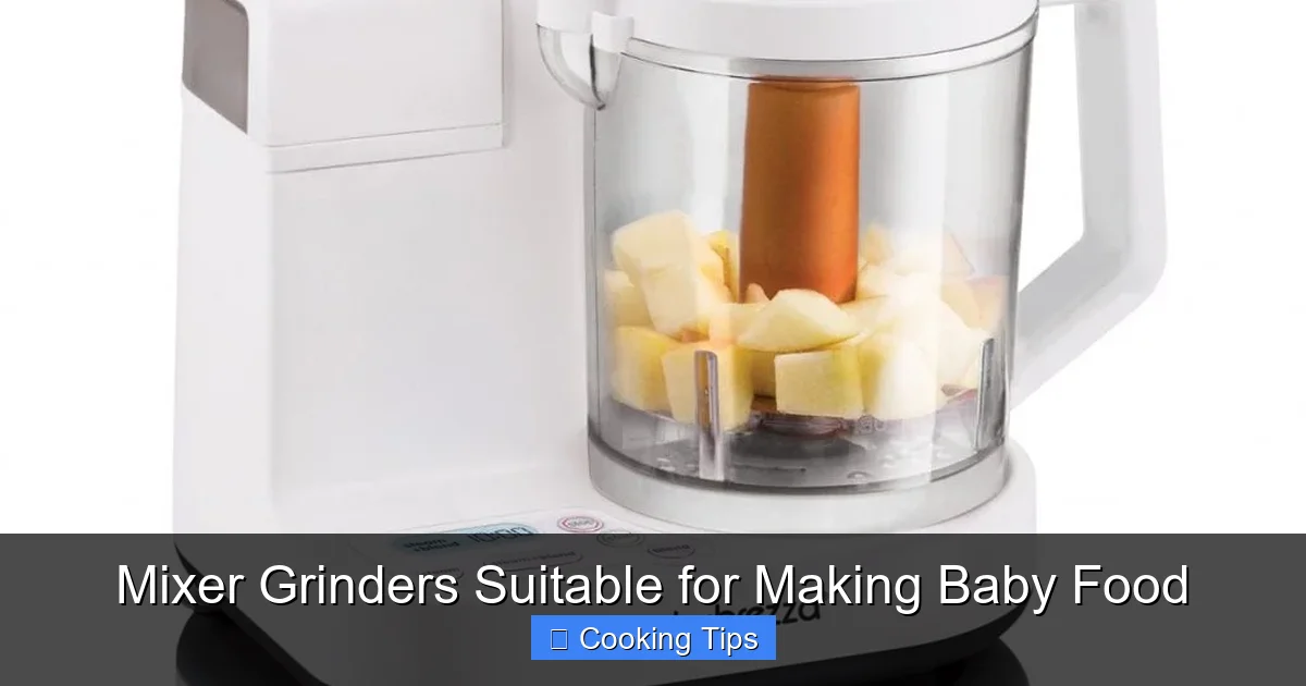 Mixer Grinders Suitable for Making Baby Food
