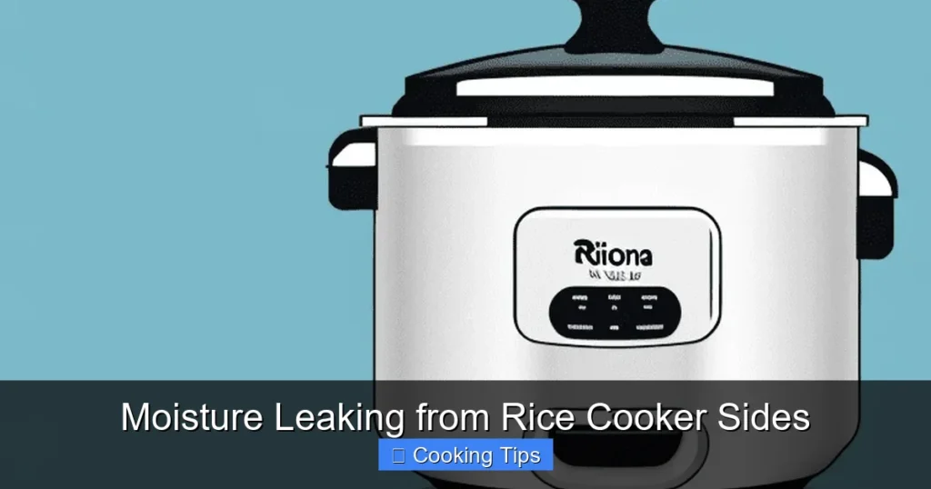 Moisture Leaking from Rice Cooker Sides Moisture Leaking from Rice Cooker Sides