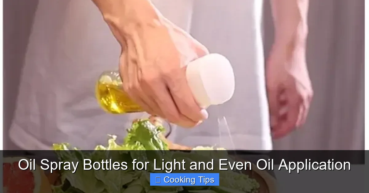 Oil Spray Bottles for Light and Even Oil Application