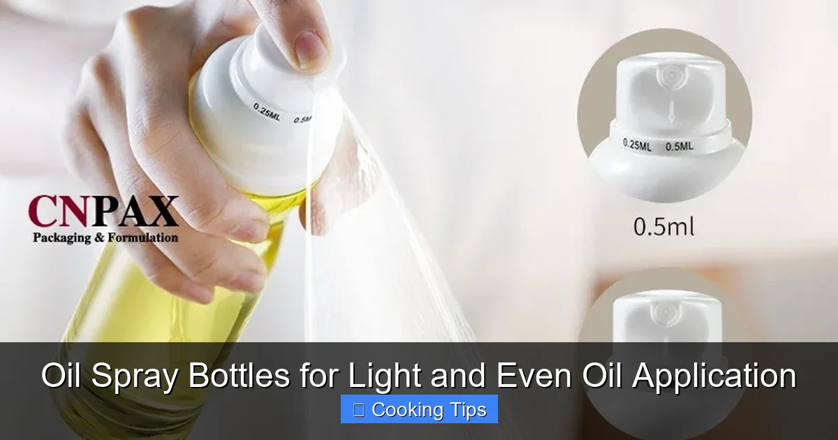 Oil Spray Bottles for Light and Even Oil Application