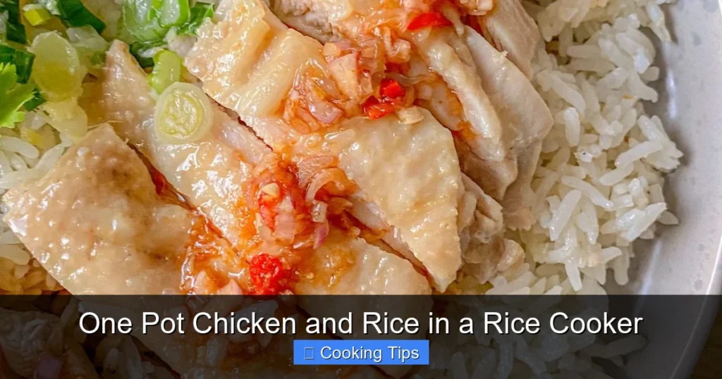 One Pot Chicken and Rice in a Rice Cooker