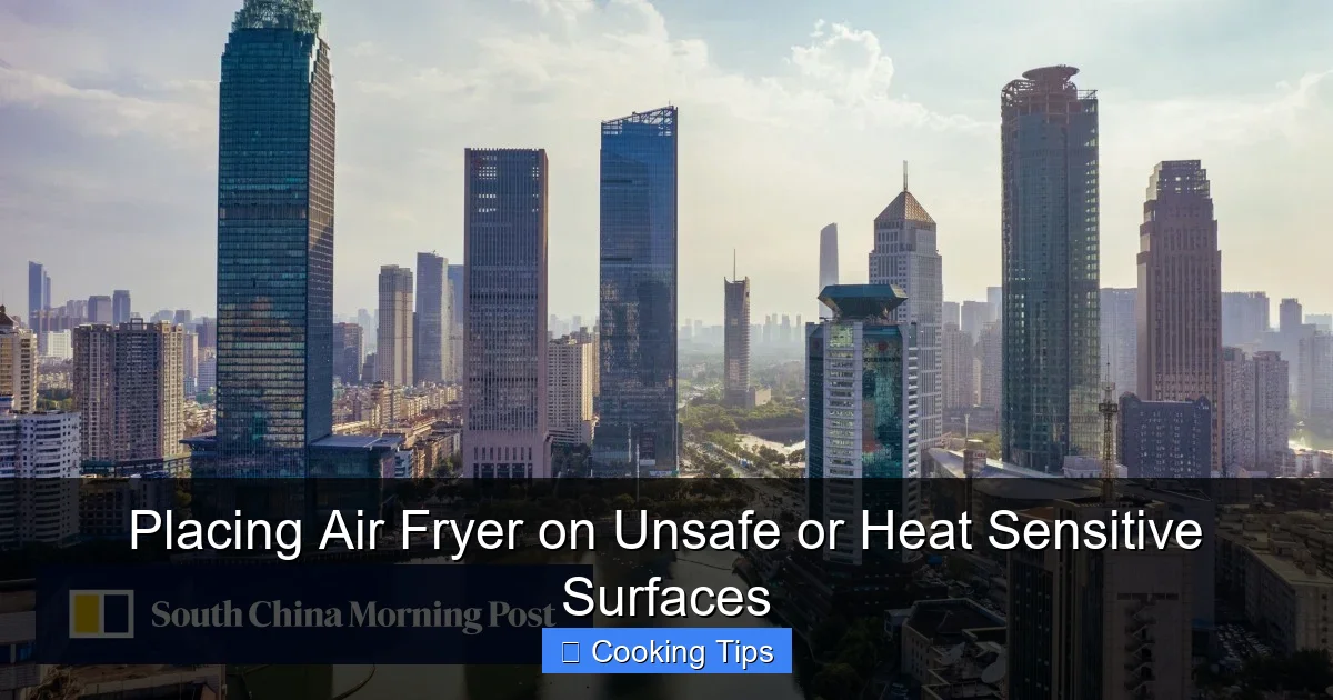 Placing Air Fryer on Unsafe or Heat Sensitive Surfaces
