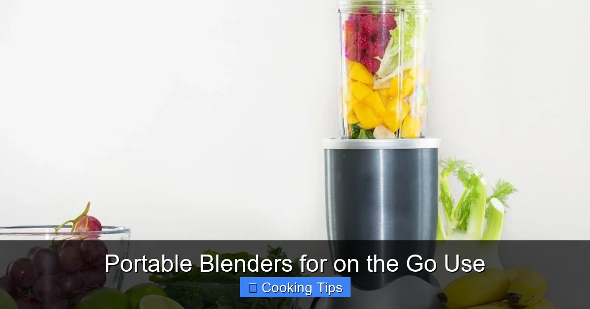 Portable Blenders for on the Go Use