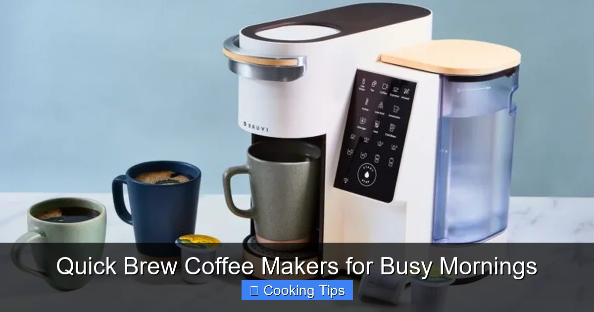Quick Brew Coffee Makers for Busy Mornings