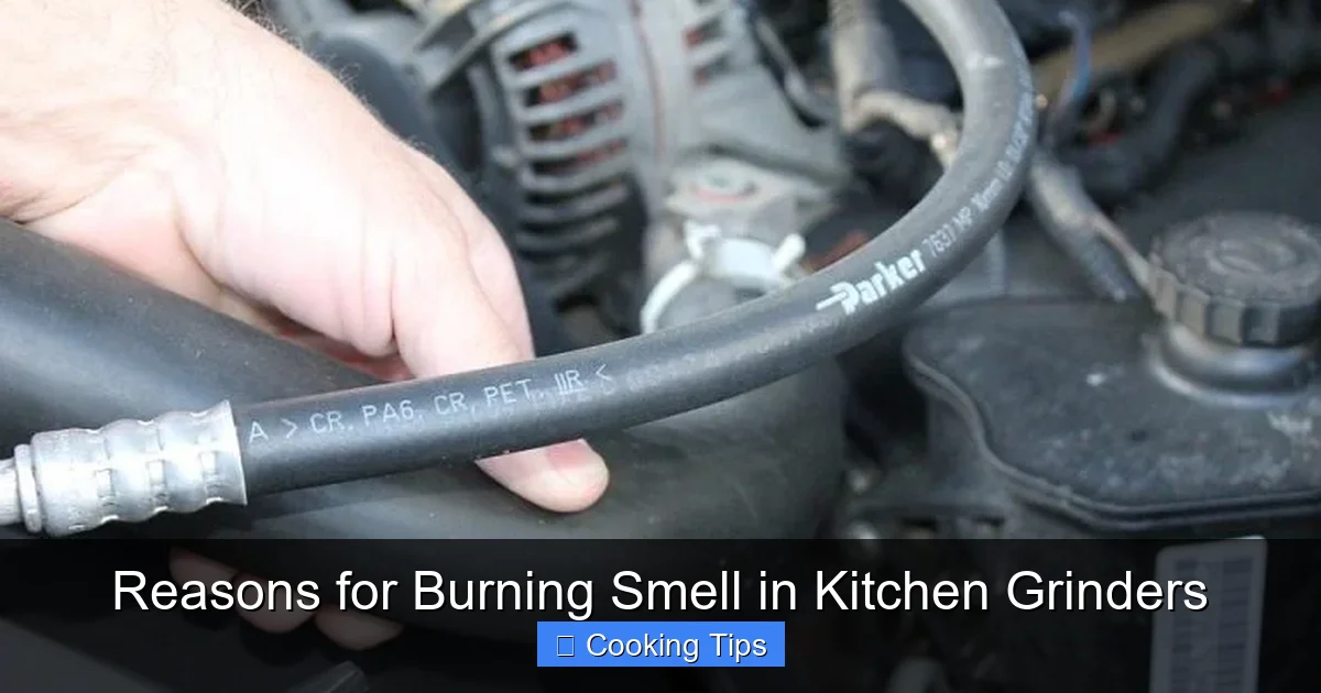 Reasons for Burning Smell in Kitchen Grinders